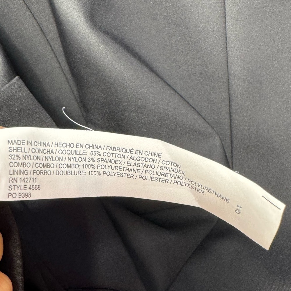 NWT Eloquii Collarless Blazer Jacket in Black Size 16 - Picture 6 of 8